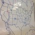 A pressure map located in one of the geosystems rooms.