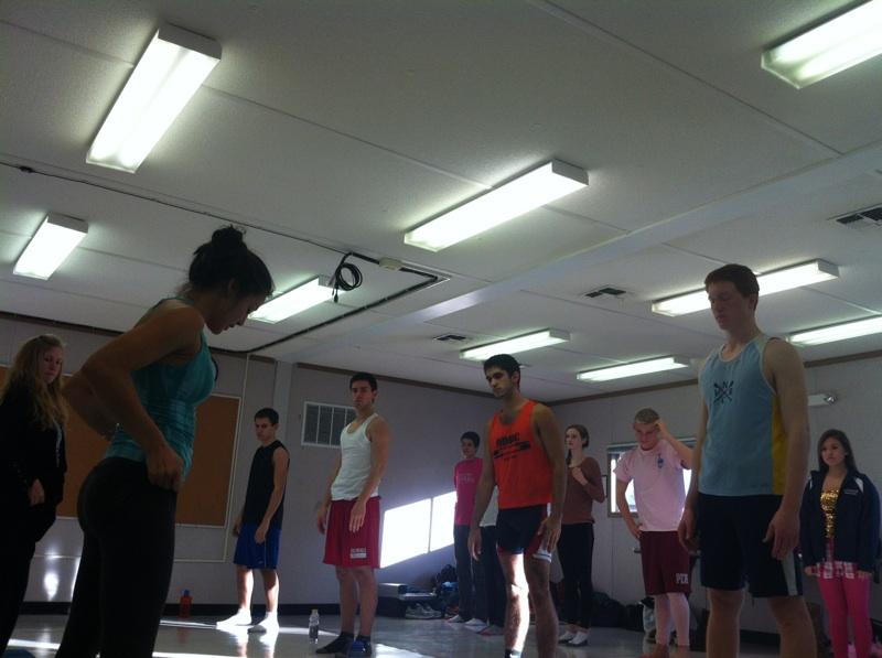 Eighth period yoga relaxes students at end of day