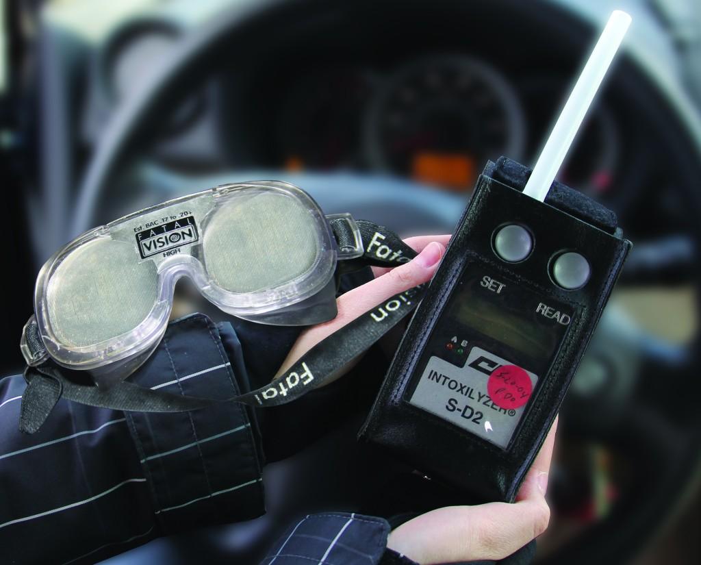 The security office keeps a breathalyzer to ascertain blood alcohol levels, and Fatal Vision goggles are used as part of Driver’s Education unit on DWI.