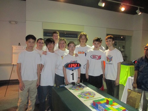 Cubing Team sets a world record