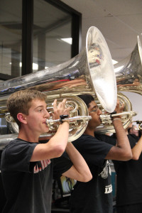 Marching Band begins morning performances