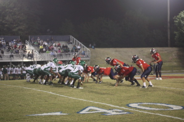The Colonials scored a victory over the Wakefield High School Warriors on Sept. 20. Photo by Sandy Cho.