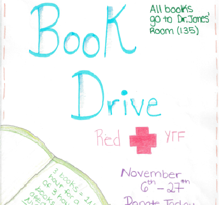 Red Cross YTF is hosting a book drive for the residents of NVTC.