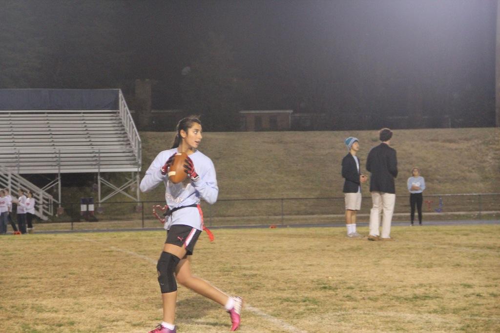 Upperclassmen vie for victory in Powderpuff game