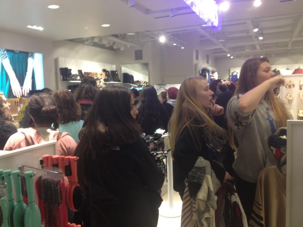 Stores were packed on Thanksgiving evening as shoppers tried to get the best deals