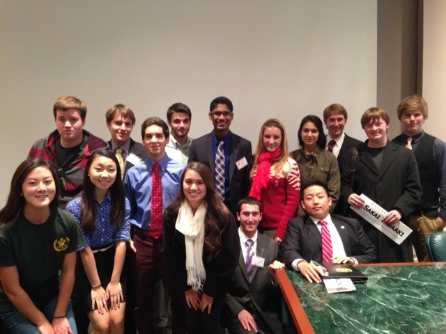 The Secretary-Generals from 15 schools debated in the Ad-Hoc Committee of the Secretary-General at WMHSMUN.