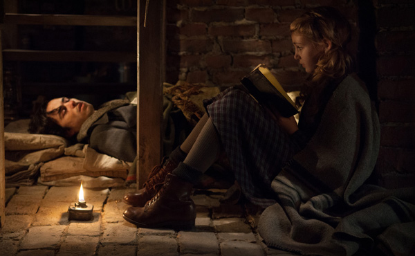 Liesel Meminger (Sophie Nélisse) and Max Vandenburg (Ben Schnetzer) in The Book Thief. Photo courtesy of thebookthief.com.