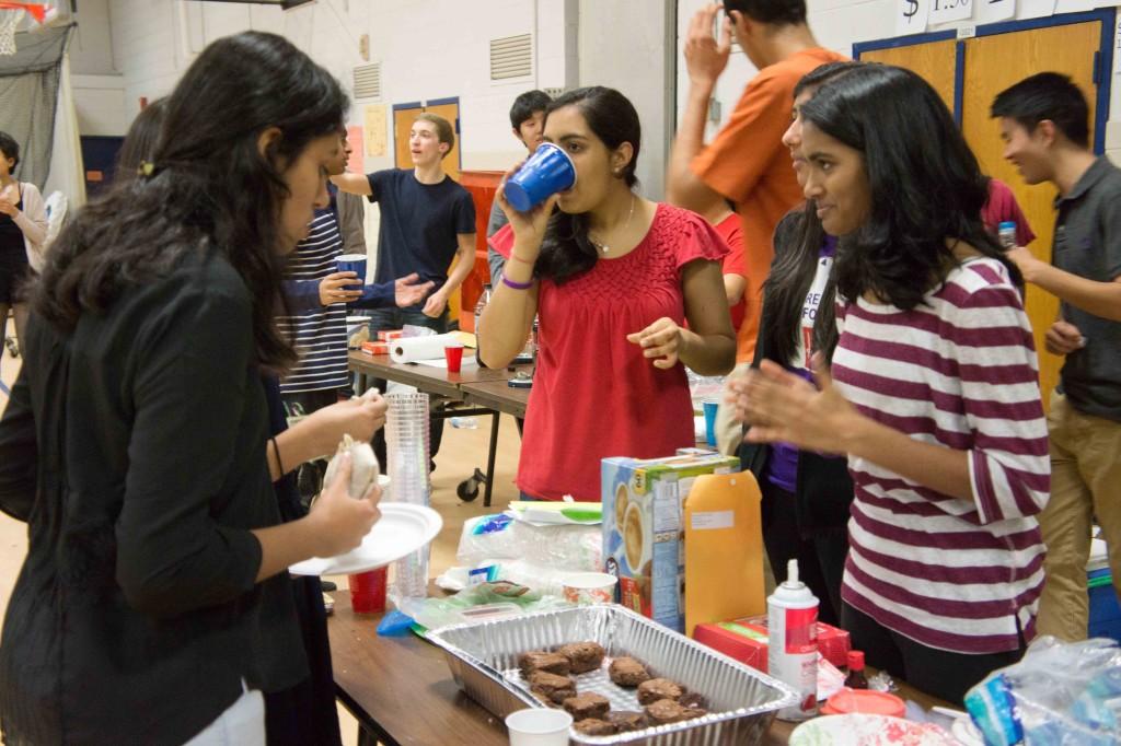 Students sample treats at FBLA Marketplace