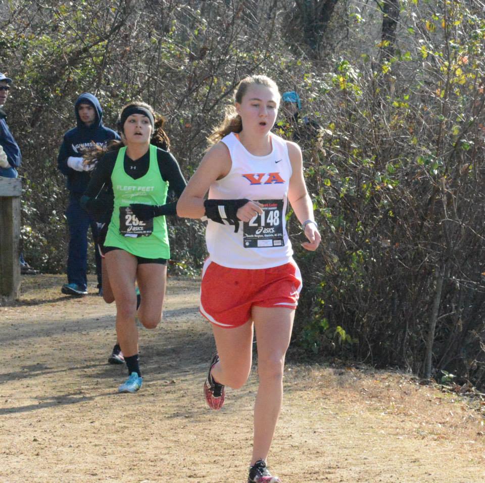 Junior Haley Stumvoll raced in the Foot Locker South Regional meet on Nov. 30. Photo courtesy of Sally Stumvoll.