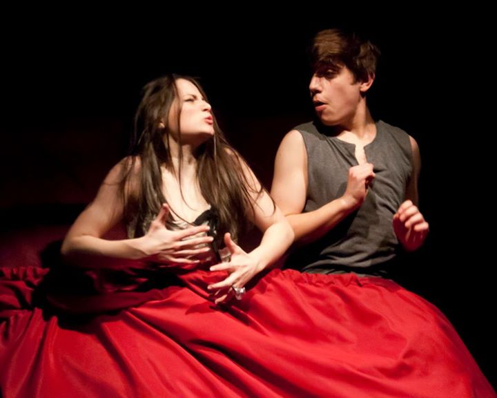 Junior Misha Ryjik (right) starred as Petruchio in the Synetic Theater's "The Taming of the Shrew."