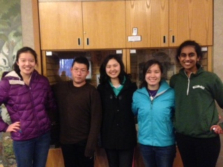 Left to right: Last year's Envirothon team was composed of (current) seniors Grace Chuang, William Woodruff, Karen Xia and Emma Gee and junior Teja Sathi. These students are all participating in Envirothon again.