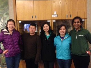 Left to right: Last years Envirothon team was composed of (current) seniors Grace Chuang, William Woodruff, Karen Xia and Emma Gee and junior Teja Sathi. These students are all participating in Envirothon again.