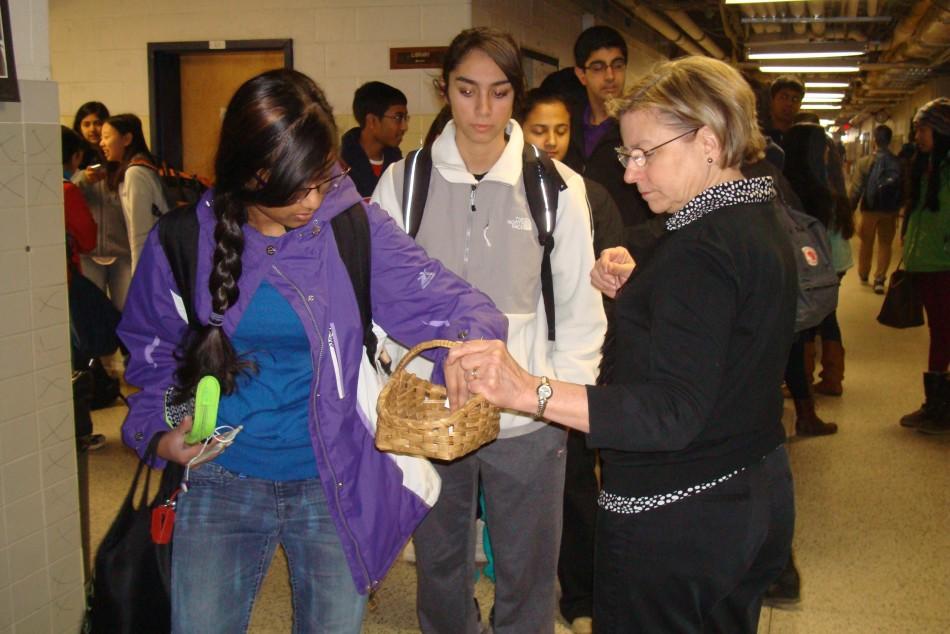 In order to get the last tickets for I-Nite, students chose the number that indicated their place in the line for tickets.