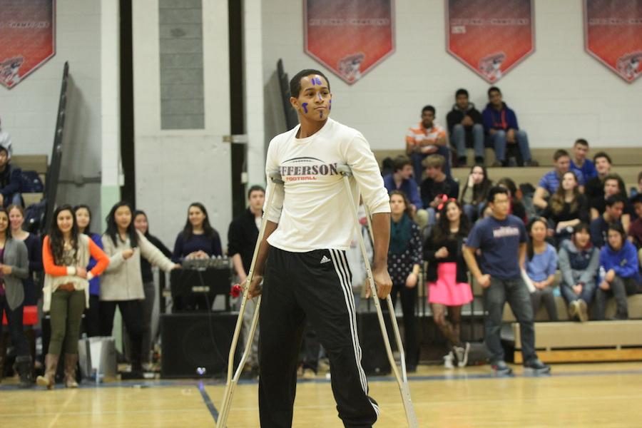 Sophomore Connor Jones is the sophomores candidate for Mr. Colonial, which was held during the winter pep rally on Feb. 17.