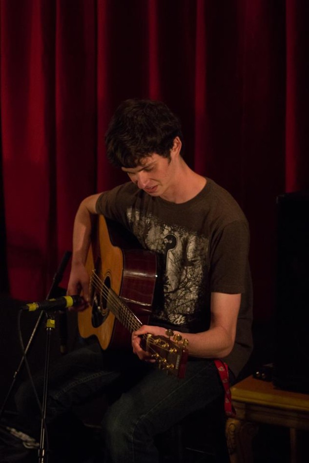 senior Jeff Horowitz plays guitar. photo courtesy of senior Will Ashe.