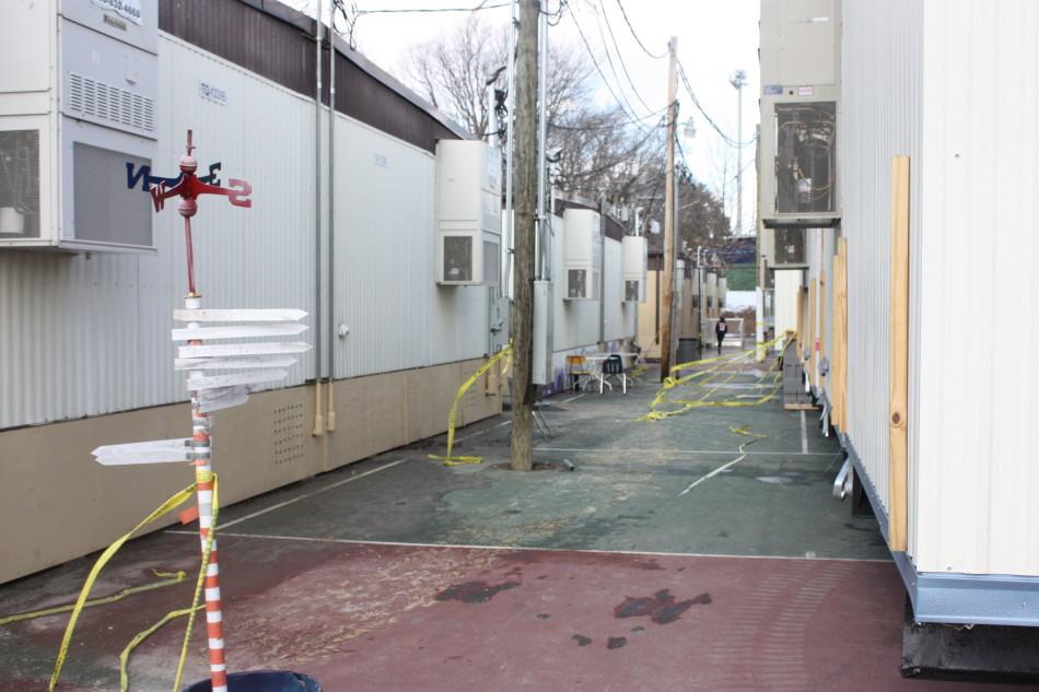 New set of trailers added to the old parking lot