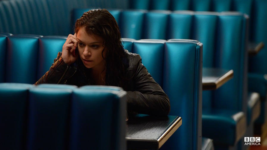 Still of Sarah (Tatiana Maslany) in the season two premiere of Orphan Black. Photo courtesy of BBC America