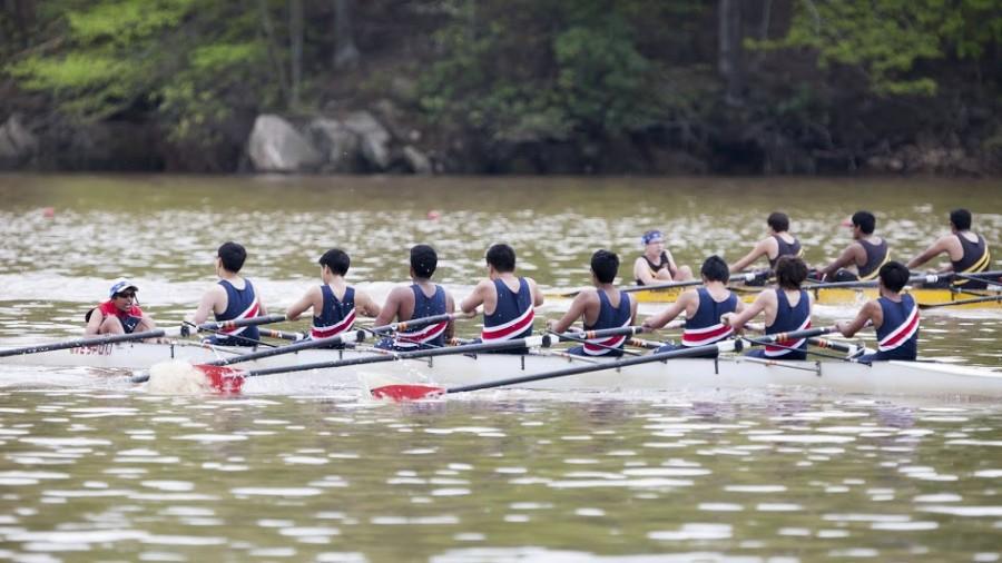 The men's fourth eight placed first in their race at the Ted Phoenix Regatta on May 3.