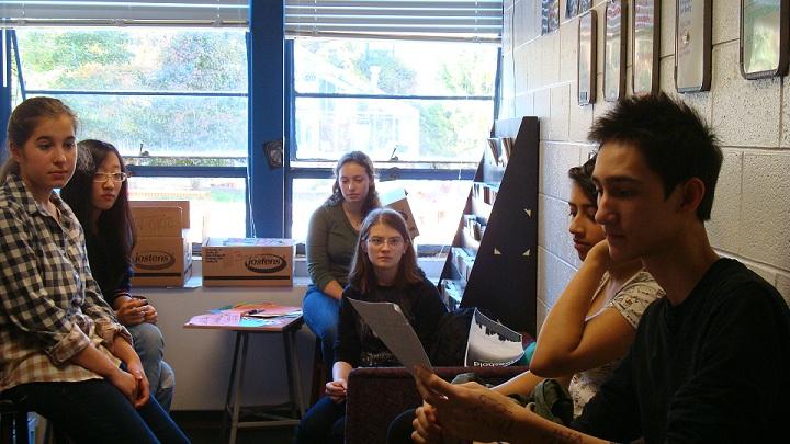 Staff and editors participate in Threshold prose and poetry discussions throughout the school year.