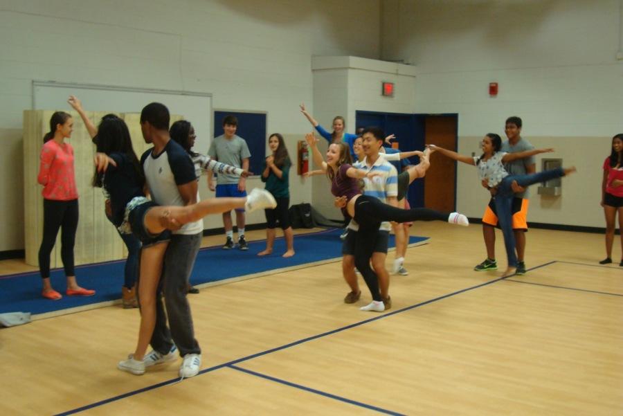 Students practice their dance moves for MEX. Homecoming week will take place on Sept. 22-27. 