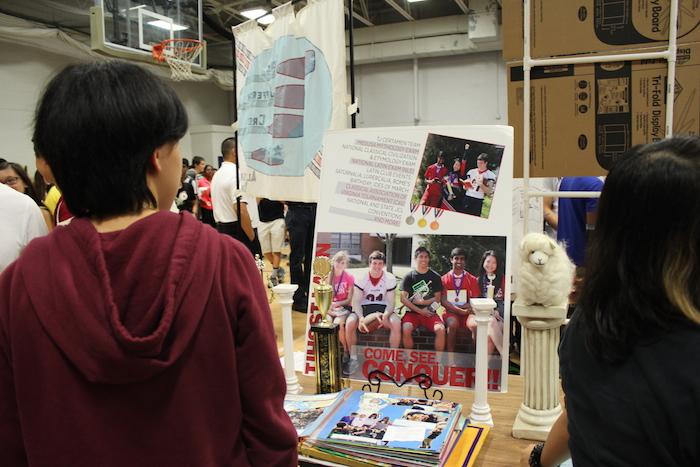 Students explore 8th period clubs at activities fair