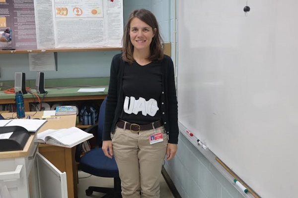 DNA Science teacher Mary Susan Burnett was the stop codon for opposite day