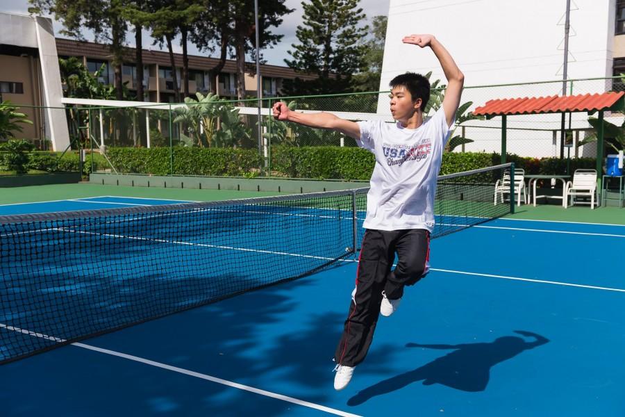 Senior Richard Li practices Wushu outside of school and has traveled to exotic locations such as Costa Rica to demonstrate his prowess in international competitions.