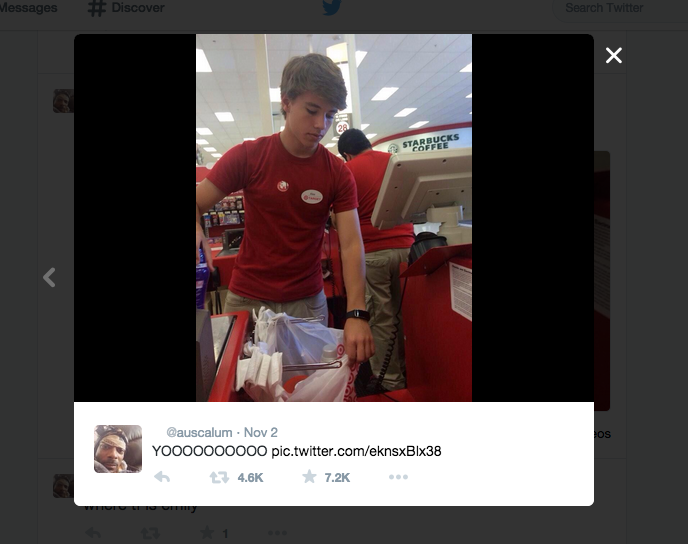 Photo courtesy of www.twitter.com. Alex from Target represent the power of fandoms and social media. 