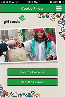 Girl Scouts recently released an app to allow customers to find cookies easily.