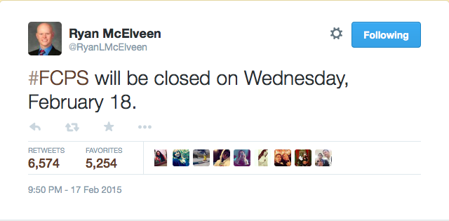 On+Feb.+17%2C+Fairfax+County+Public+Schools+%28FCPS%29+school+board+member+Ryan+McElveen+announced+a+school+closing+at+9%3A50+p.m.