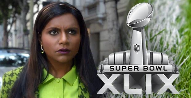 Actress Mindy Kaling stars in one of Nationwide's commercials for the Super Bowl this year, held on Feb. 1.