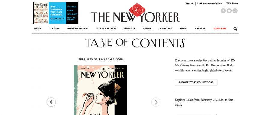 Photo courtesy of www.newyorker.com. Every month, journalists in tjTODAY get ideas for articles and layout using various resources.