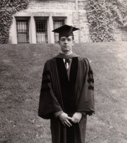 John Forbes Nash at his graduation from Princeton in 1950.