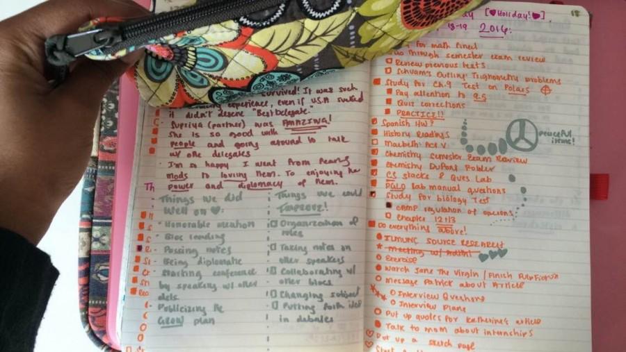 Bullet journals have a variety of applications, including making checklists, organizing work schedules and jotting down thoughts during the day.  They are incredibly useful for staying on track during long breaks.