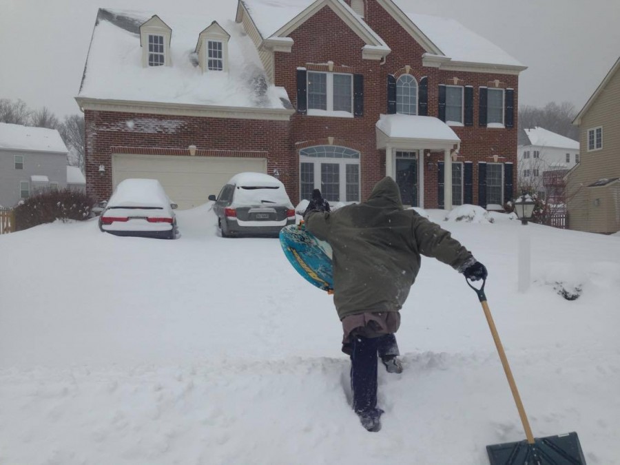 Other students used their snow days for economic purposes. For sophomore Angel Peprah, that included traveling in her neighborhood in Woodbridge to shovel sidewalks for money.