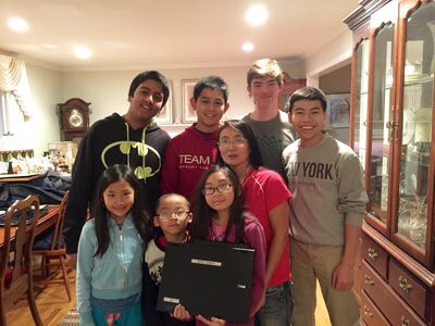 Reboot for Youth officers donate a computer to a family in need.