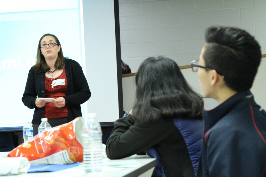 NAMI (National Alliance on Mental Illness) came to Jefferson on Feb. 26 to discuss the importance of mental health. During eighth period, speaker Taylor Johnson discusses her personal story of mental illness and how she got through it.