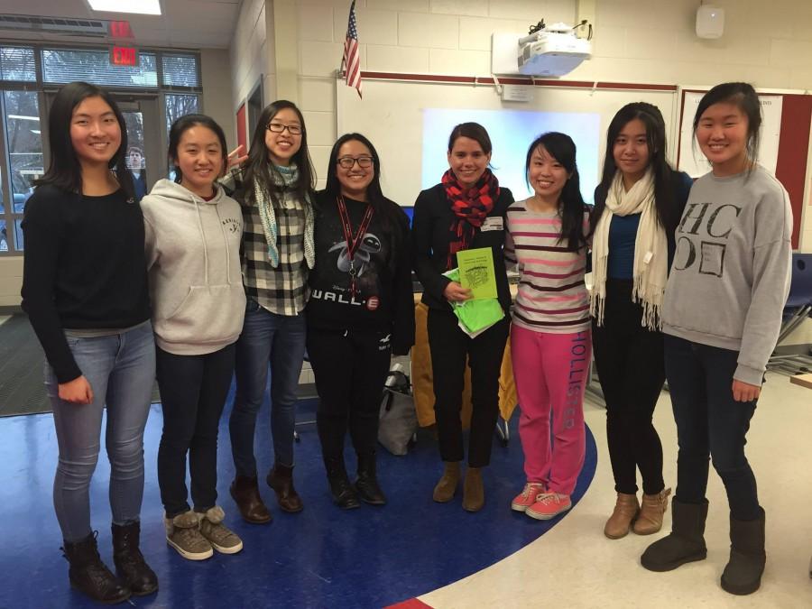 Sara Rafalson lectures to TWIST (Todays Women in Science and Technology) members about her experience as a woman working in the solar industry on Jan. 20. In addition, Rafalson provided high school, college, and future job advice to the Jefferson students.