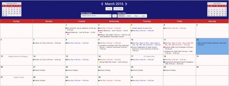 Photo courtesy of CalendarWiz. The week of Mar. 7 was the first full week with an anchor day in a long time, which made it feel much longer than it actually was.