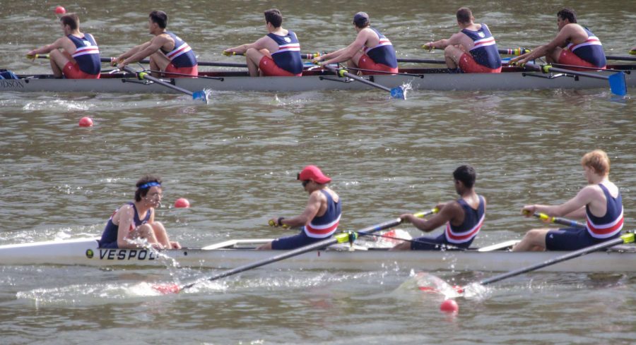 Jefferson boats row on April 1 at Sandy Run