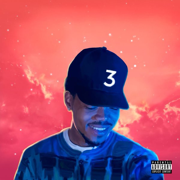 Chance the Rapper gazes down at his new daughter in the cover art for his new album, Coloring Book. 