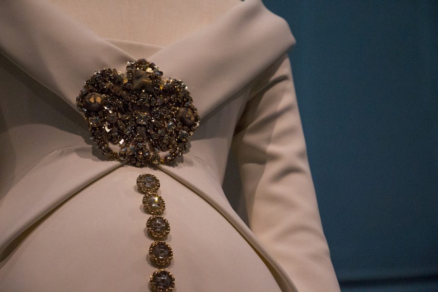 This 2014-15 wedding ensemble by Karl Lagerfeld for Chanel is the centerpiece for the Manus x Machina exhibition at the Met. It will be on display until Sept. 5.