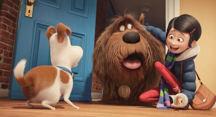 In The Secret Life of Pets, Max (Louis C.K.) must adjust to the addition of a new dog, Duke (Eric Stonestreet), into his life.  The film currently has a rating of 74% on Rotten Tomatoes.