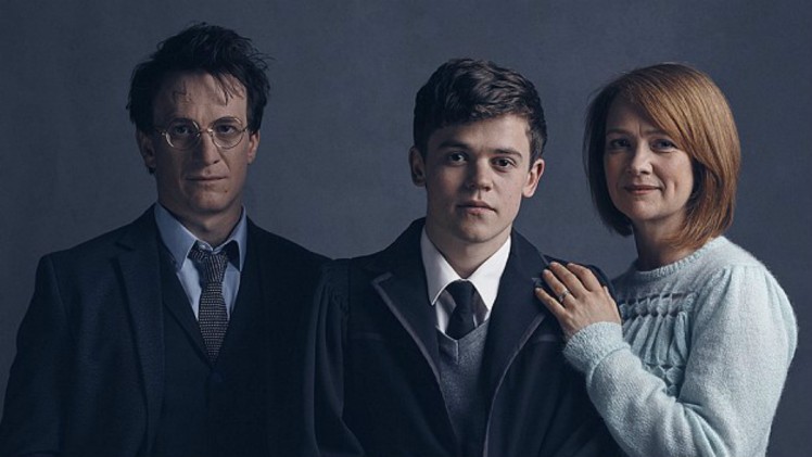 Jamie Parker, Sam Clemmett, and Poppy Miller star in The Cursed Child, the eighth installment in the Harry Potter series.  The Palace Theatre is currently showing the play in two parts, as the nature of the story was too complex to shorten it to one.