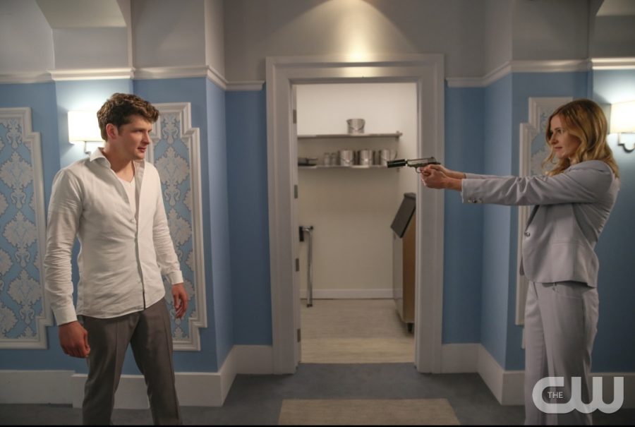 Michael Cordero (Brett Dier) finds out that his fellow cop has been working against him throughout the season in the season two finale of Jane the Virgin.  The season three premiere opens with Jane facing the aftermath of this scene.