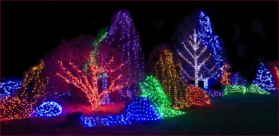 Light displays at the 2013 Meadowlark Winter Walk of Lights in Vienna, Virginia.