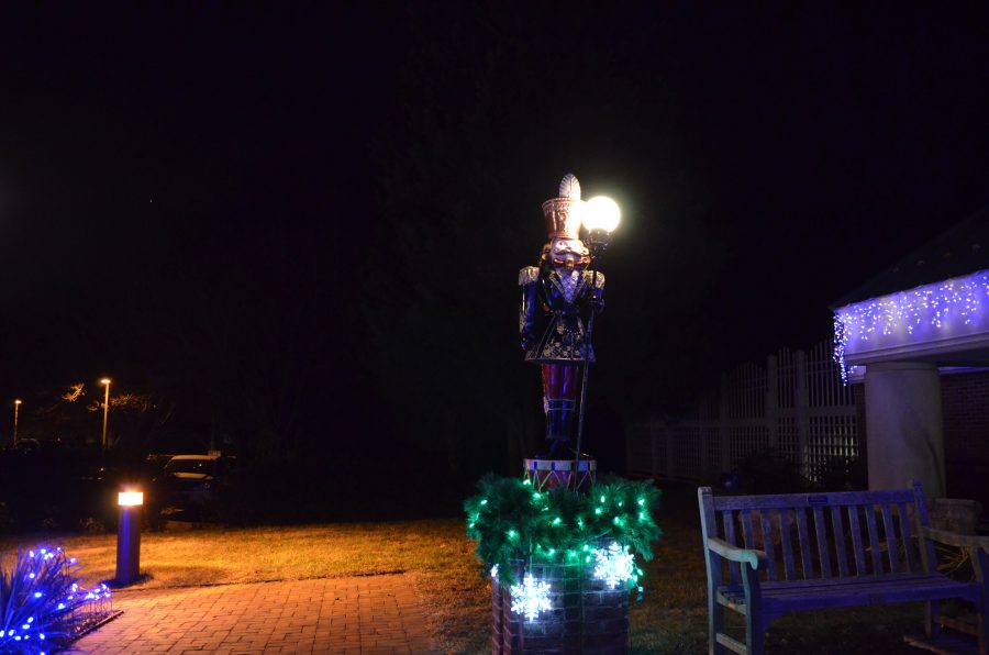 Front entrance of Meadowlark Botanical Garden, the final view of the night before it is time to return home