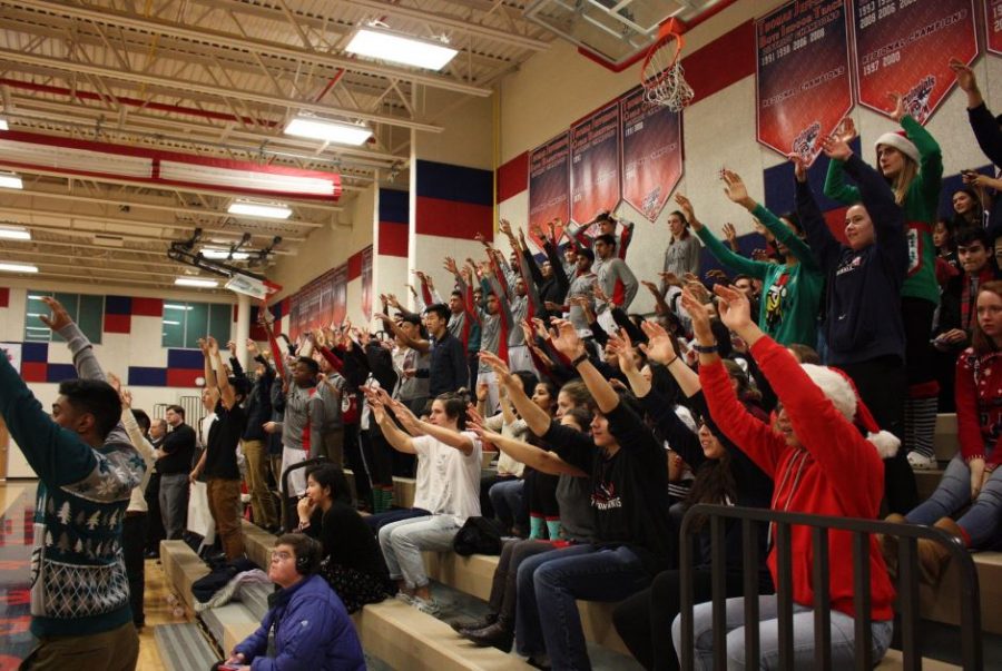 Monticello Maniacs turnout was also large for the Dec. 16th home game against the Falls Church Jaguars. 