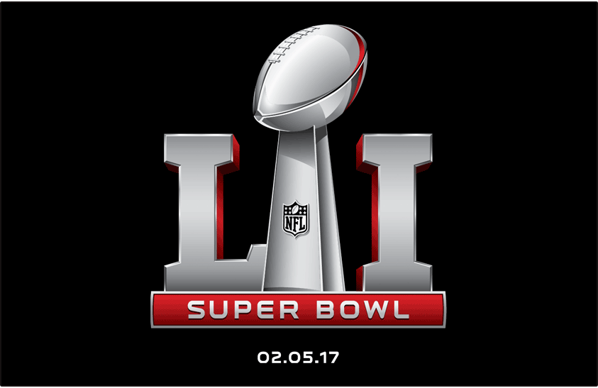 The Super Bowl logo for Super Bowl LI taking place on Feb. 5, 2017