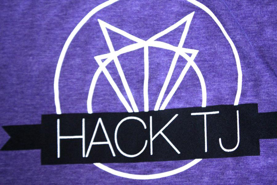 The 2017 Hack TJ t-shirts are given out during registration.